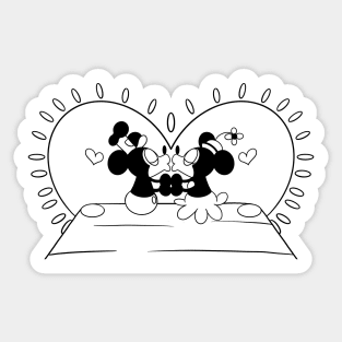 Steamboat Kiss Sticker